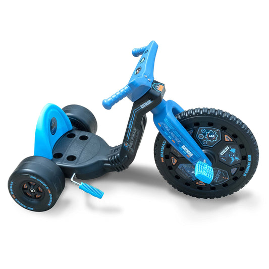 The Original Big Wheel Batman front graphic shows iconic hero art for imaginative outdoor play.