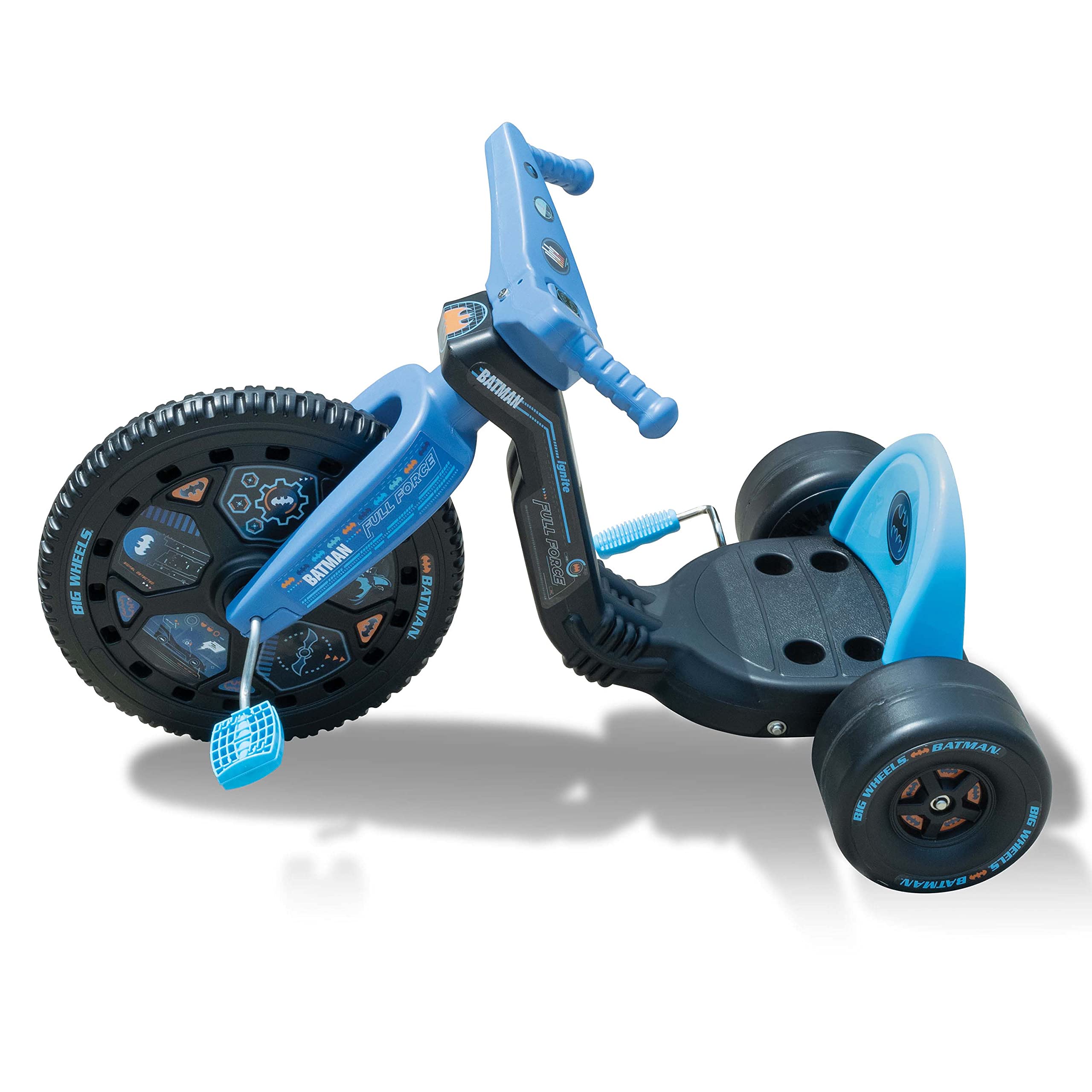 The Original Big Wheel Batman packaging image shows easy setup and gift-ready presentation.