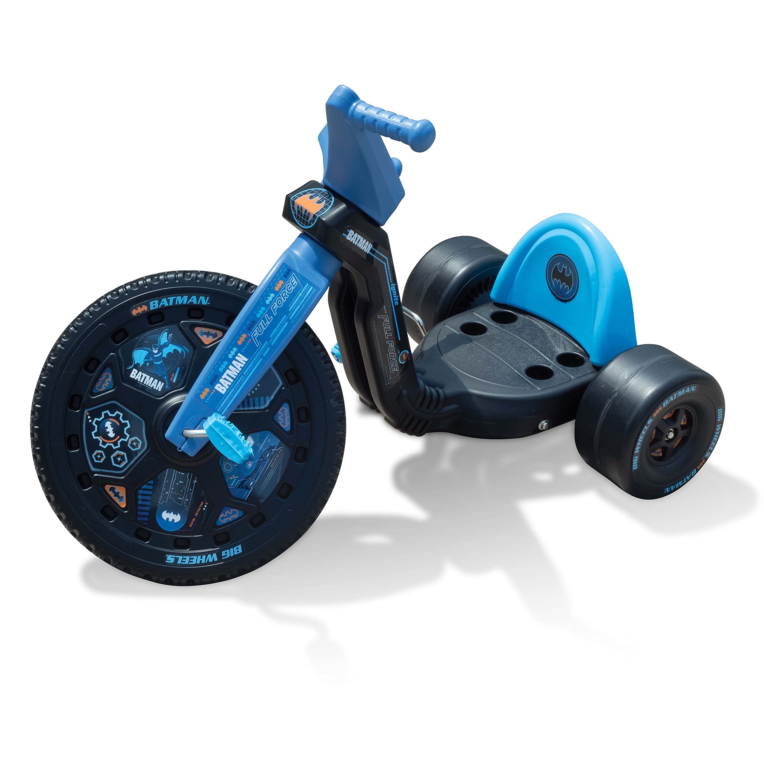 The Original Big Wheel Batman side profile invites confident riding for beginners.