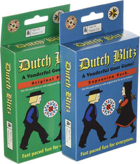 The Perfect Pair Dutch Blitz expansion pack showcasing new colors for bigger groups.