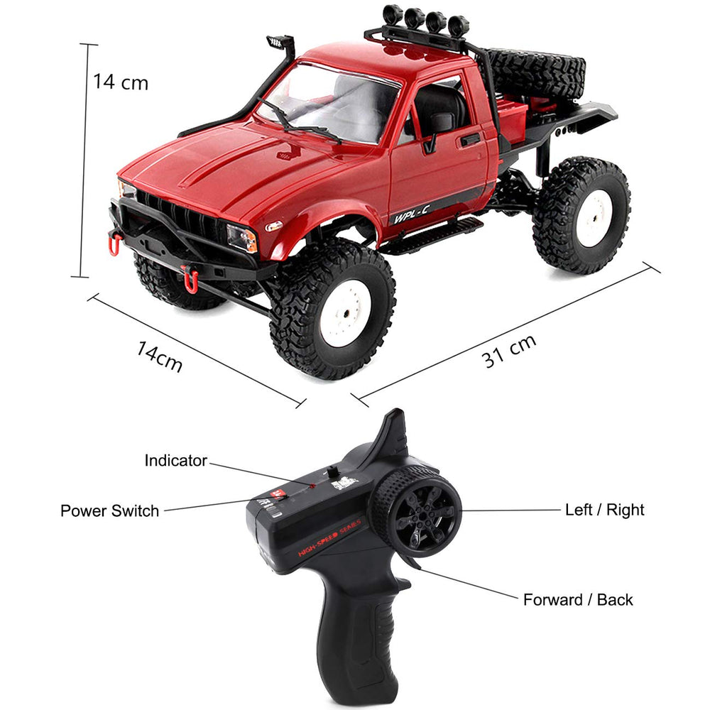 The Perseids RC crawler metal chassis adds durability for rough handling and occasional jumps