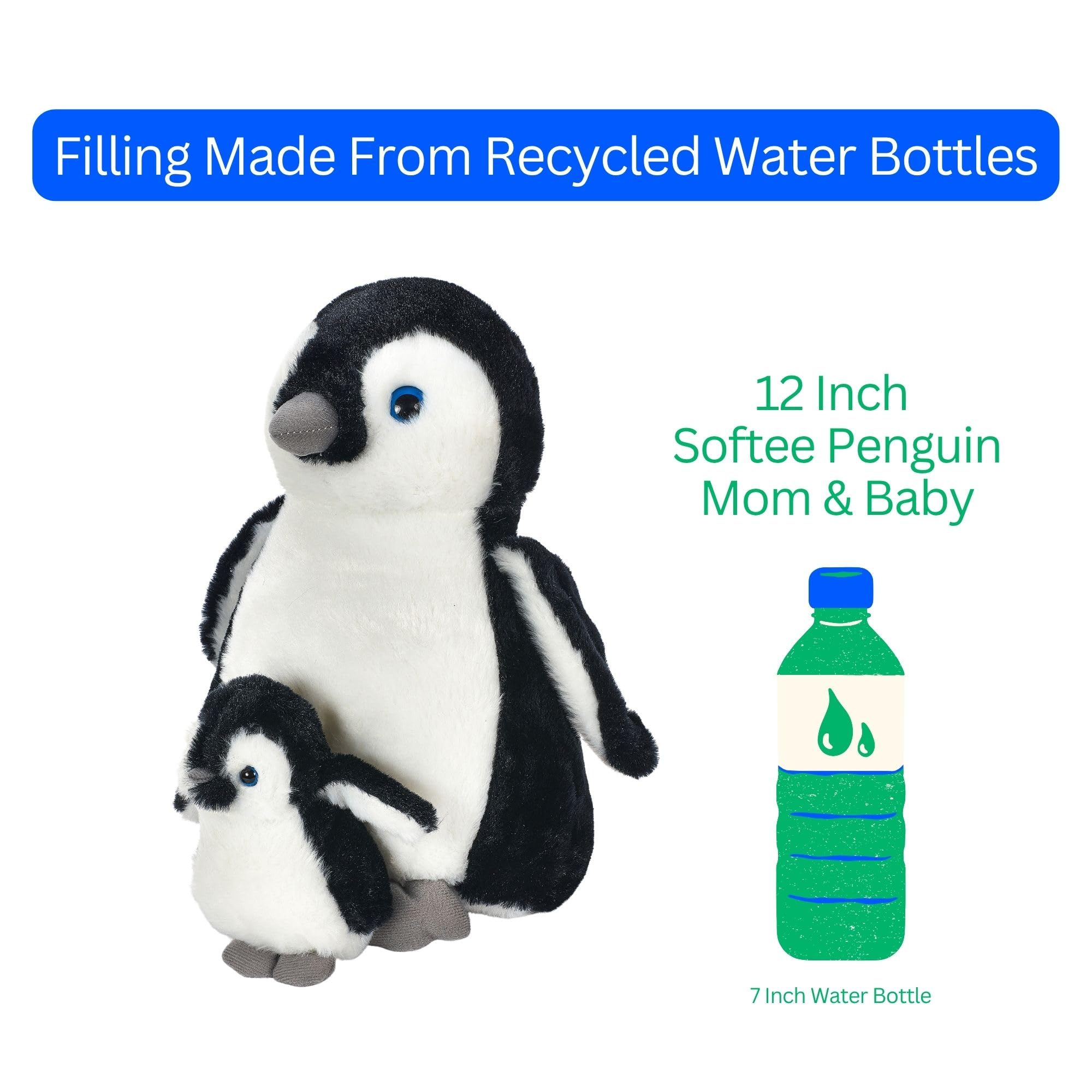 The Petting Zoo Softee penguin ready for adventures and play.