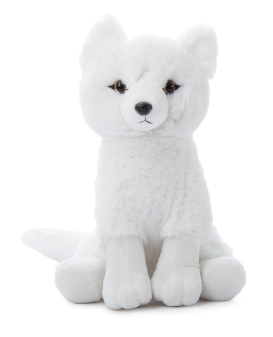 Arctic Fox plush face detail inviting imaginative play and storytelling.