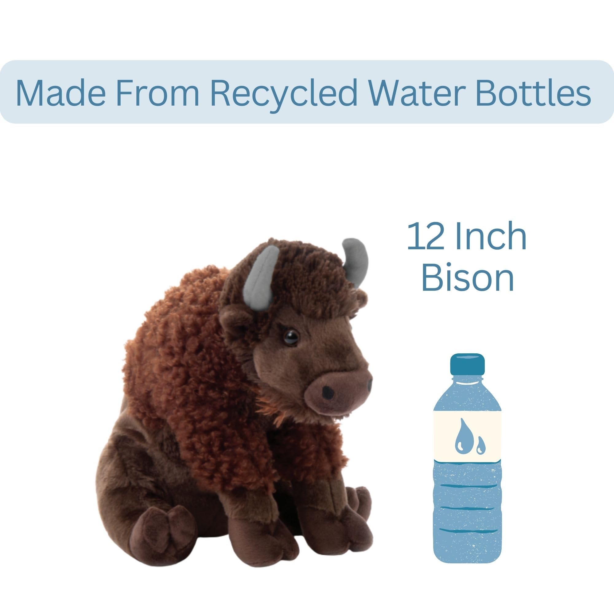 The Petting Zoo Bison plush blends durability with adorable charm for gifting.