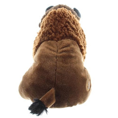 The Petting Zoo Bison plush fabric detail highlights soft texture and comfort.