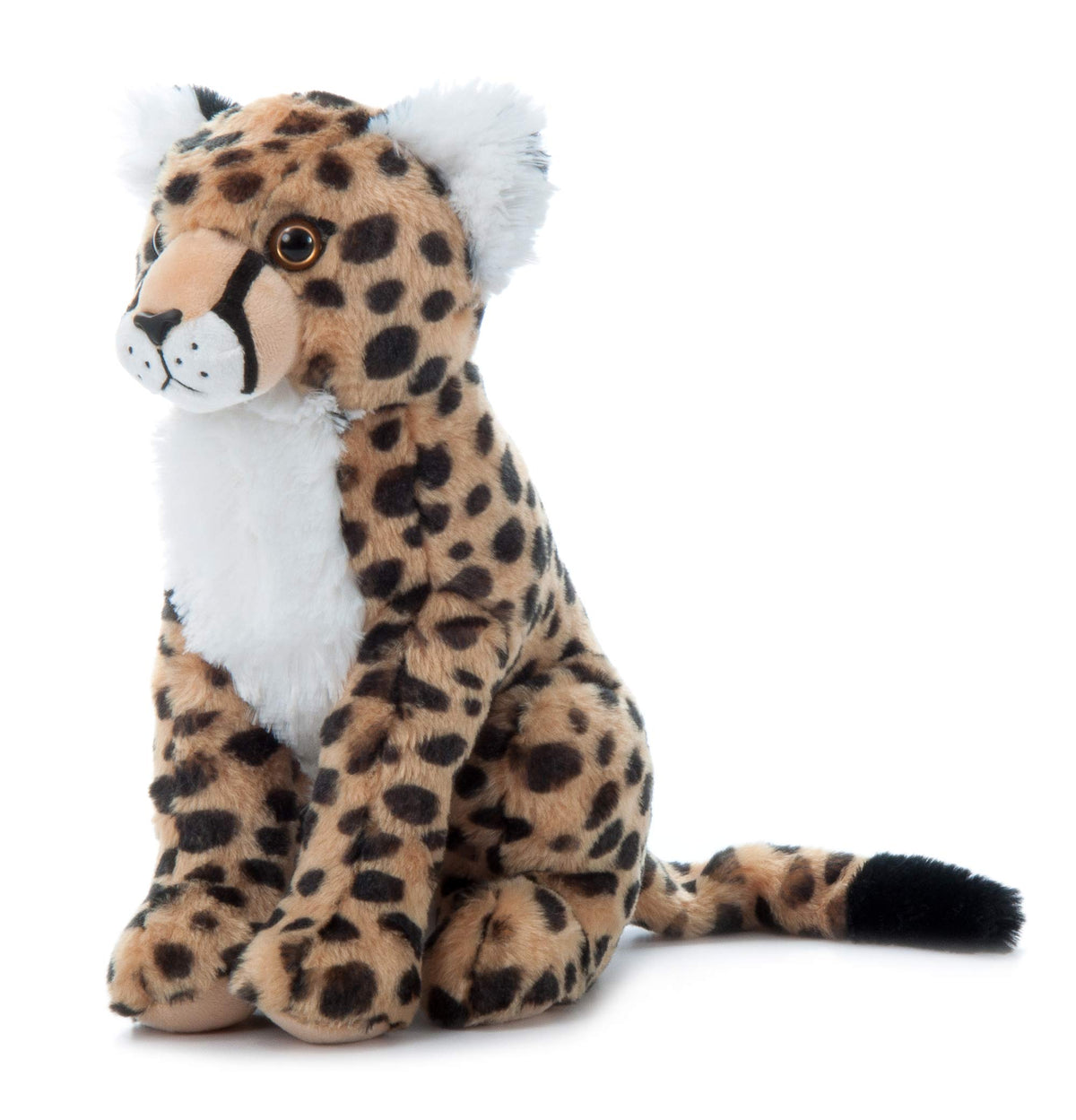 The Petting Zoo Cheetah stuffed animal, 12-inch plush, ideal for playtime and gift-giving.