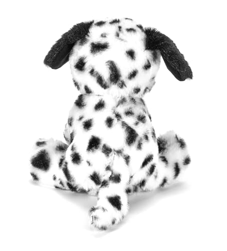 The Petting Zoo Dalmatian plush big eyes invite gentle companionship during bedtime.