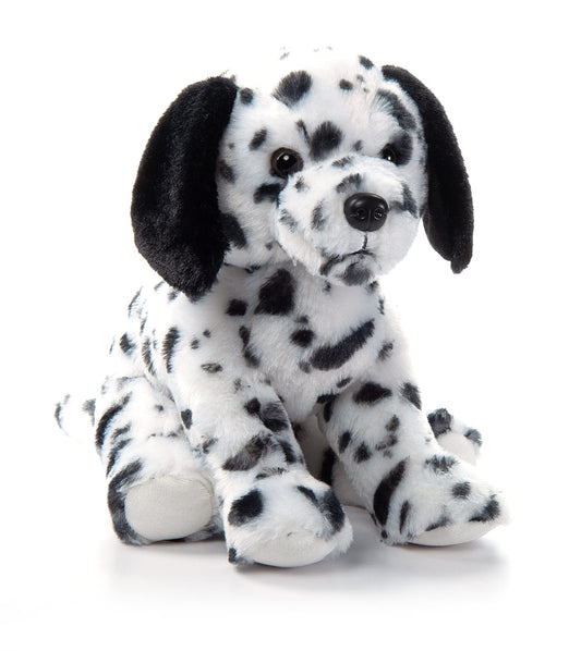 The Petting Zoo Dalmatian plush in a sitting pose, perfect for imaginative play.