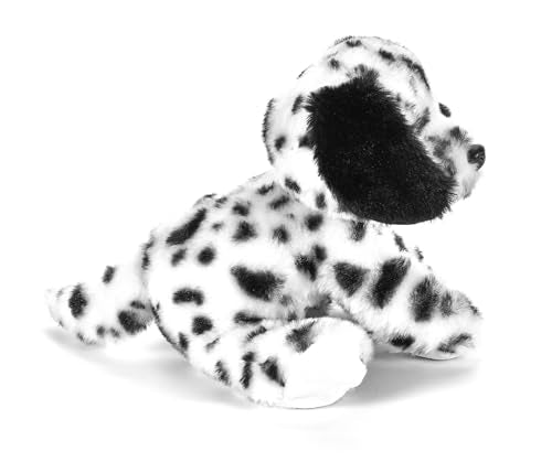 The Petting Zoo Dalmatian plush with spotted pattern, sparks imaginative play and storytelling.