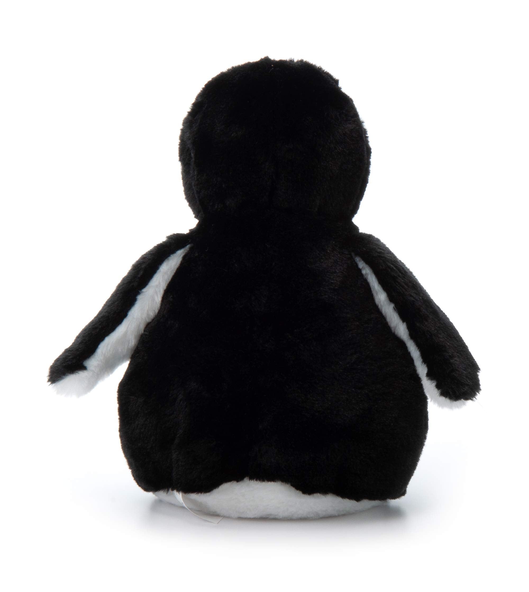 The Petting Zoo Softee penguin with durable stitching for longevity.