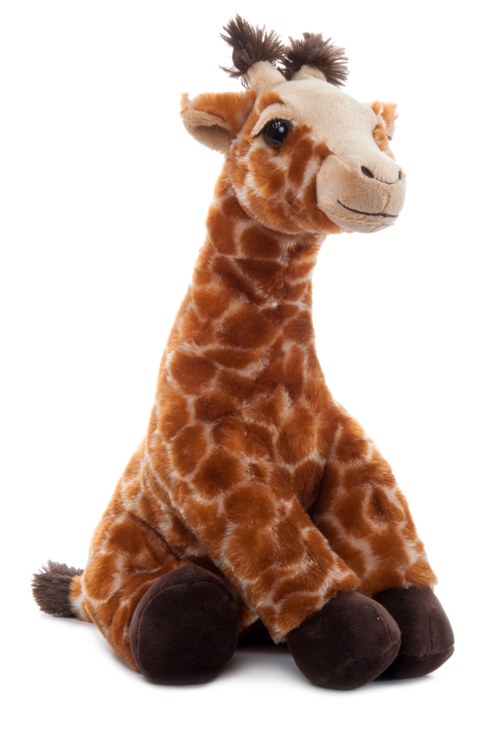 The Petting Zoo giraffe stuffed animal front view, soft and cuddly for hugs