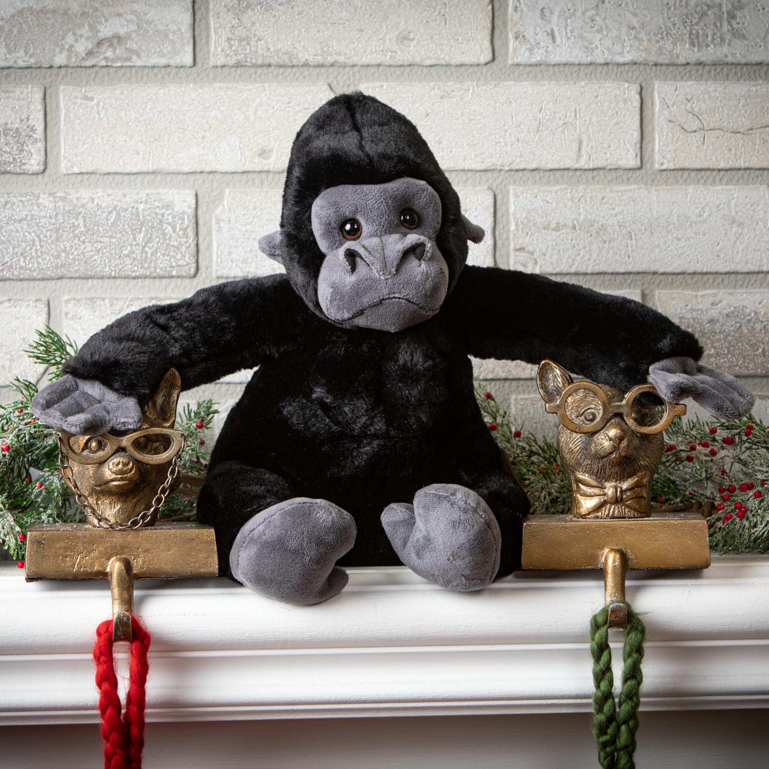 The Petting Zoo gorilla plush showing durable stitching for long-lasting use.