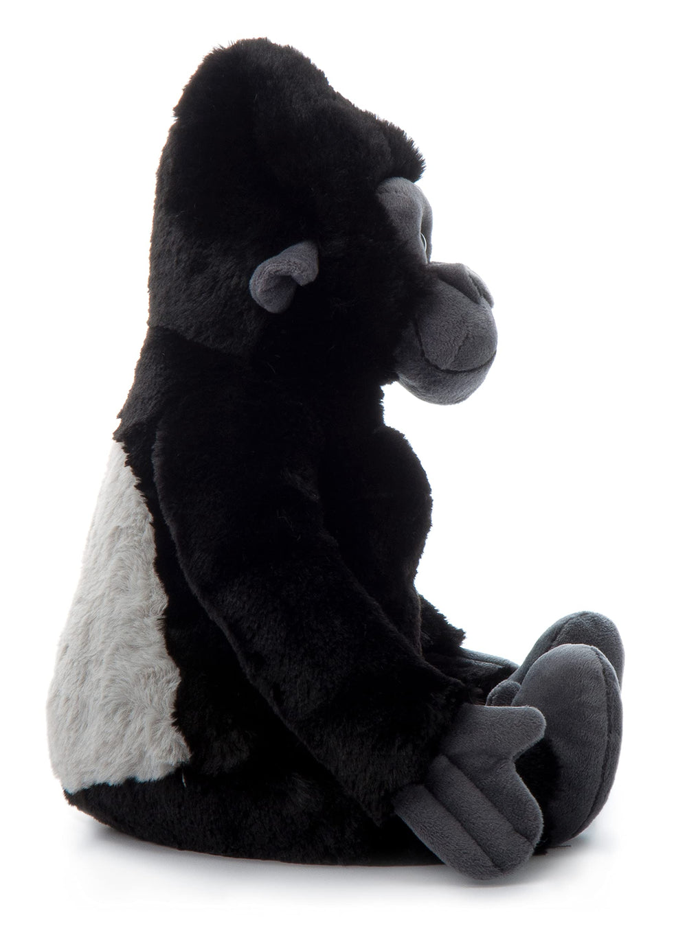 The Petting Zoo gorilla stuffed animal ready for hugs and companionship.