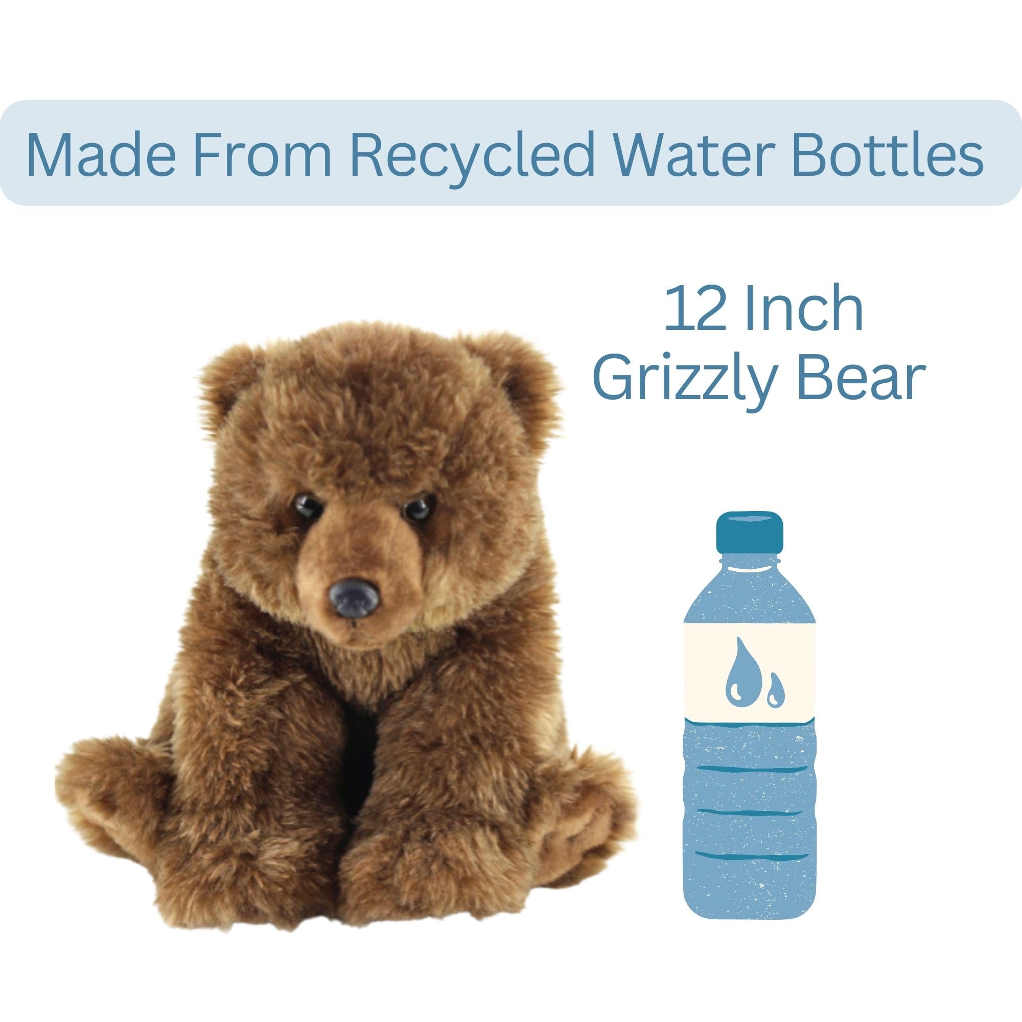 The Petting Zoo uses recycled water bottles in plush materials.