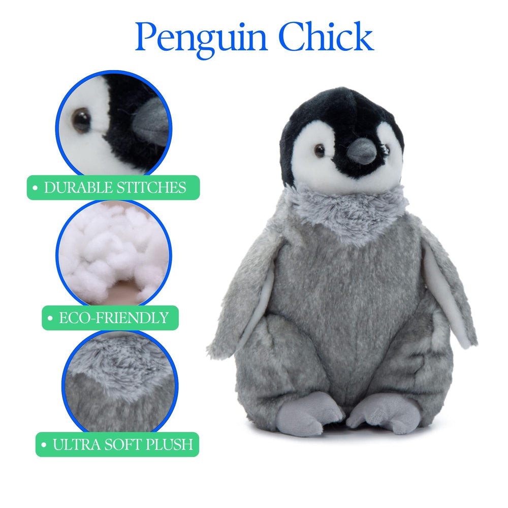 The Petting Zoo Penguin Chick stuffed animal, durable stitching, built to handle daily play.