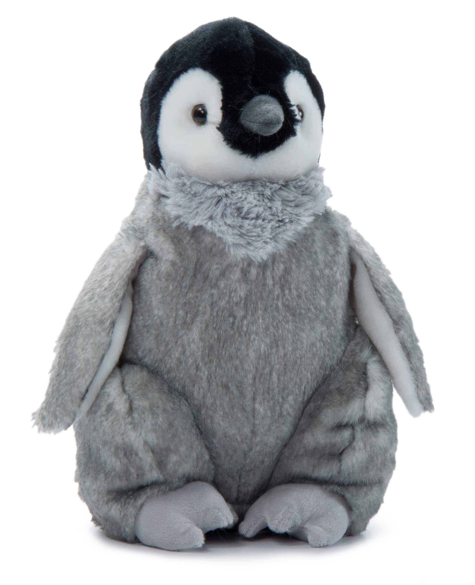The Petting Zoo Penguin Chick stuffed animal, front view, cuddly 12-inch plush for imaginative play.
