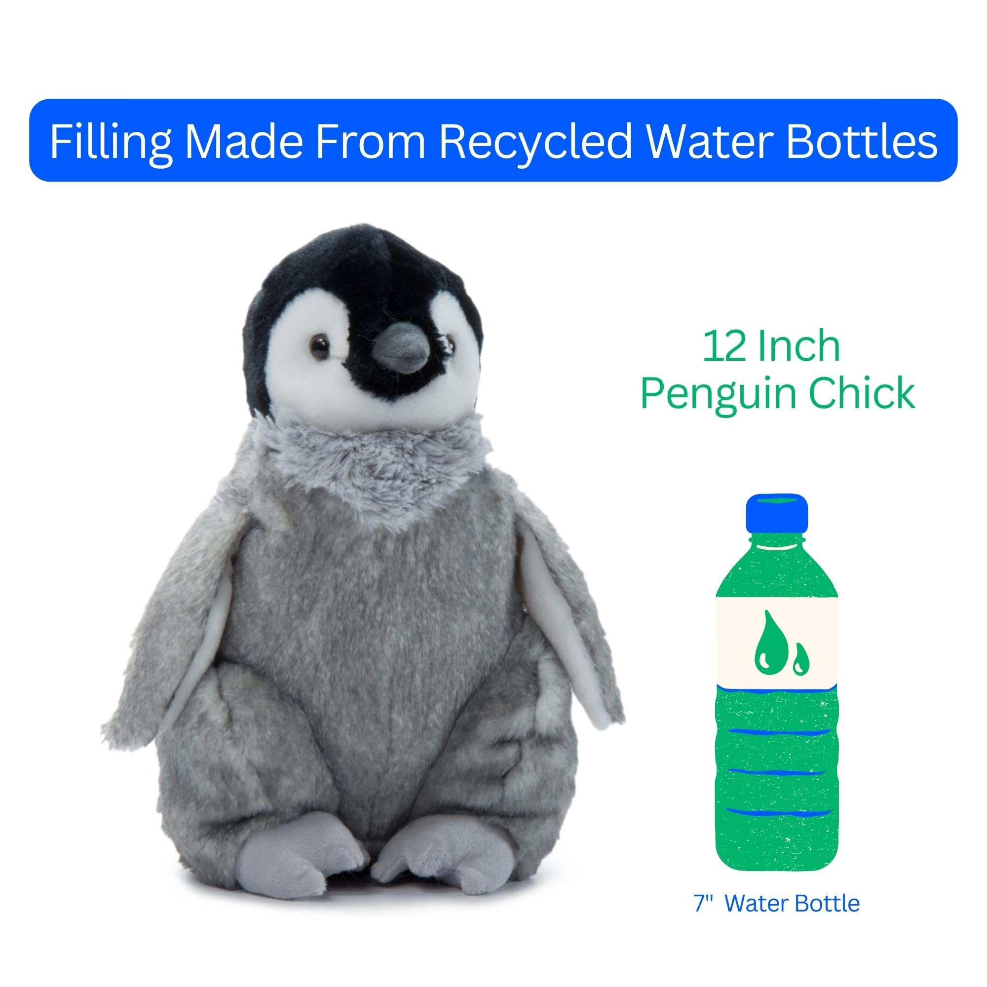 The Petting Zoo Penguin Chick stuffed animal, playtime idea, great for birthday gifts and storytelling.