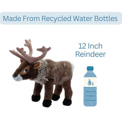 The Petting Zoo reindeer plush in a kid playroom setting for cozy playtime.