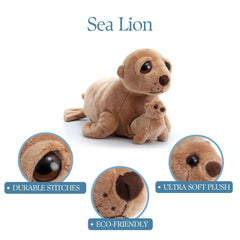 The Petting Zoo sea lion plush, gift-ready packaging for birthdays and holidays