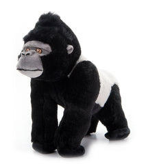 The Petting Zoo Zoologee black silverback gorilla plush face for imaginative play