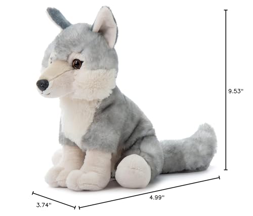 The Petting Zoo wolf plush care instructions for easy maintenance.