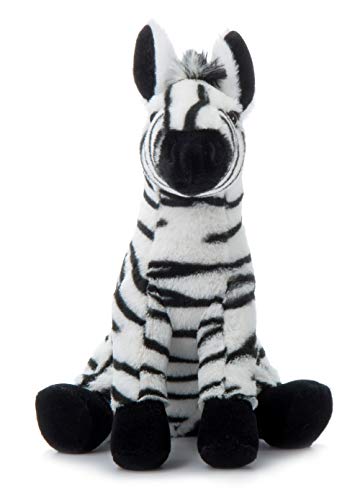 The Petting Zoo zebra plush close-up with stripes for imaginative safari play.