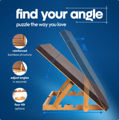 Non-slip surface maintains piece stability even when tilted.