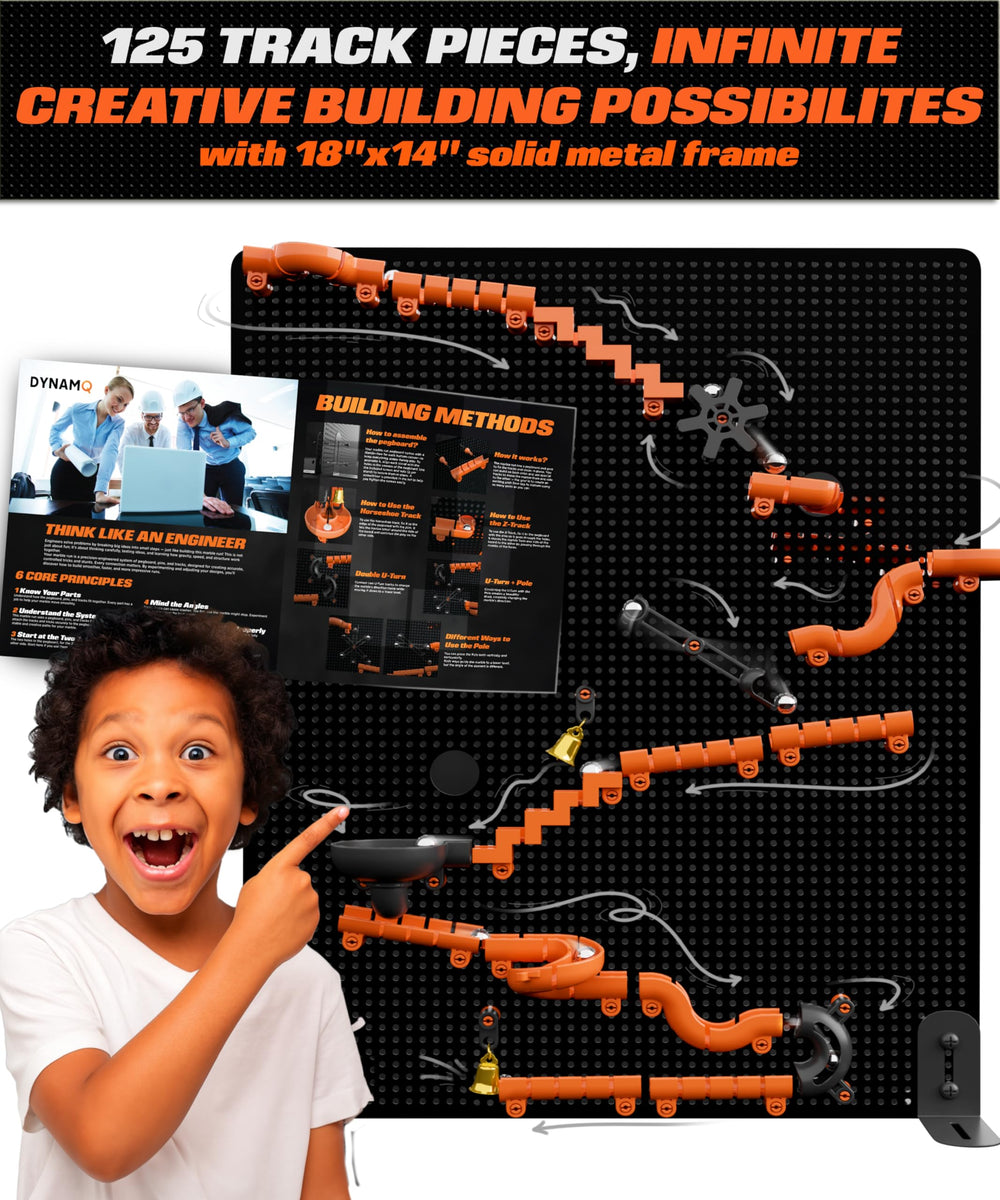 THE SCHOLAR ANT dual-side marble track for dynamic learning and experimentation