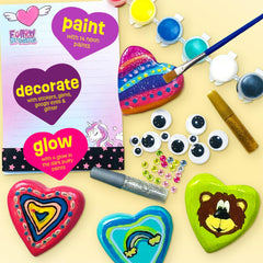 Gift-ready The Scholar Ant Hearts Rock Painting Kit packaging