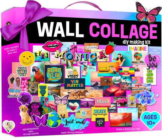 The Scholar Ant wall collage kit with stickers for teen rooms
