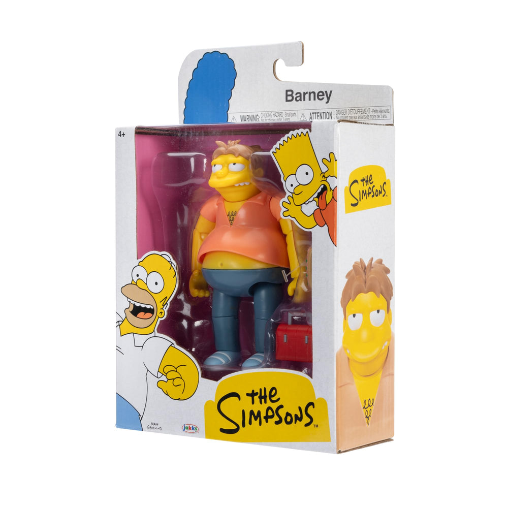 The Simpsons Barney Gumble close-up highlights character facial sculpt