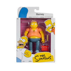 The Simpsons Barney Gumble figure with stand offers sturdy shelf display