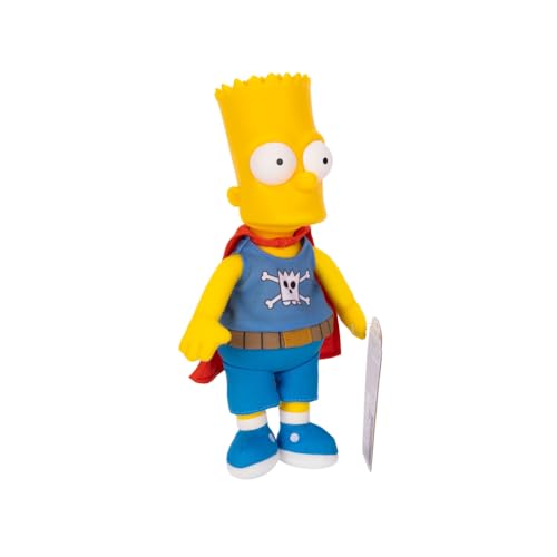 The Simpsons Daredevil Bart plush close-up on sculpted head capturing iconic features.