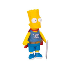 The Simpsons Daredevil Bart plush close-up on sculpted head capturing iconic features.