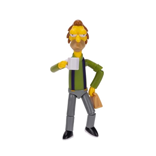 The Simpsons Lenny Leonard action figure with lunch bag supports imaginative play.