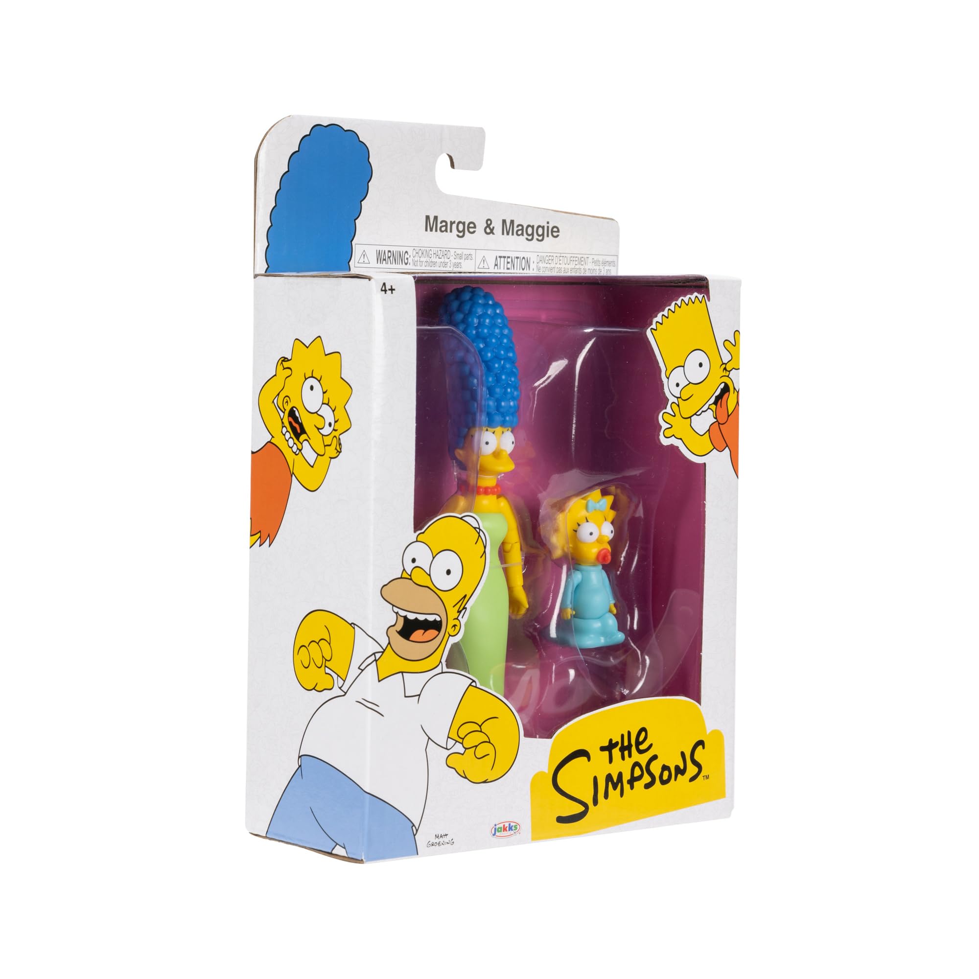 The Simpsons Marge and Maggie figure in-box packaging ideal for collectibles and gifting.