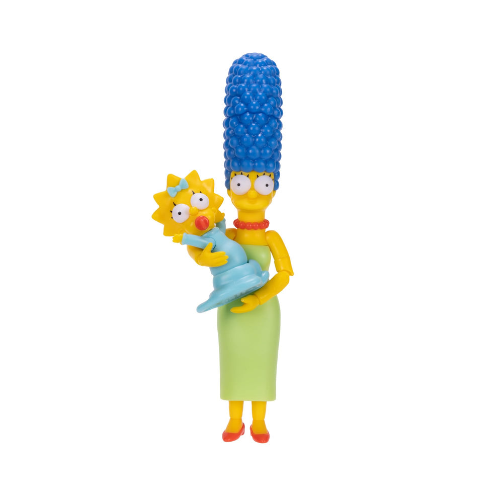 The Simpsons Marge and Maggie figure front view ideal for shelf display and fan collections.