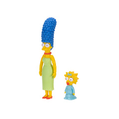 The Simpsons Marge and Maggie figure hair detail close-up highlights iconic styling.