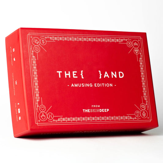 The Skin Deep Amusing Edition card set front view sparks a lively game night