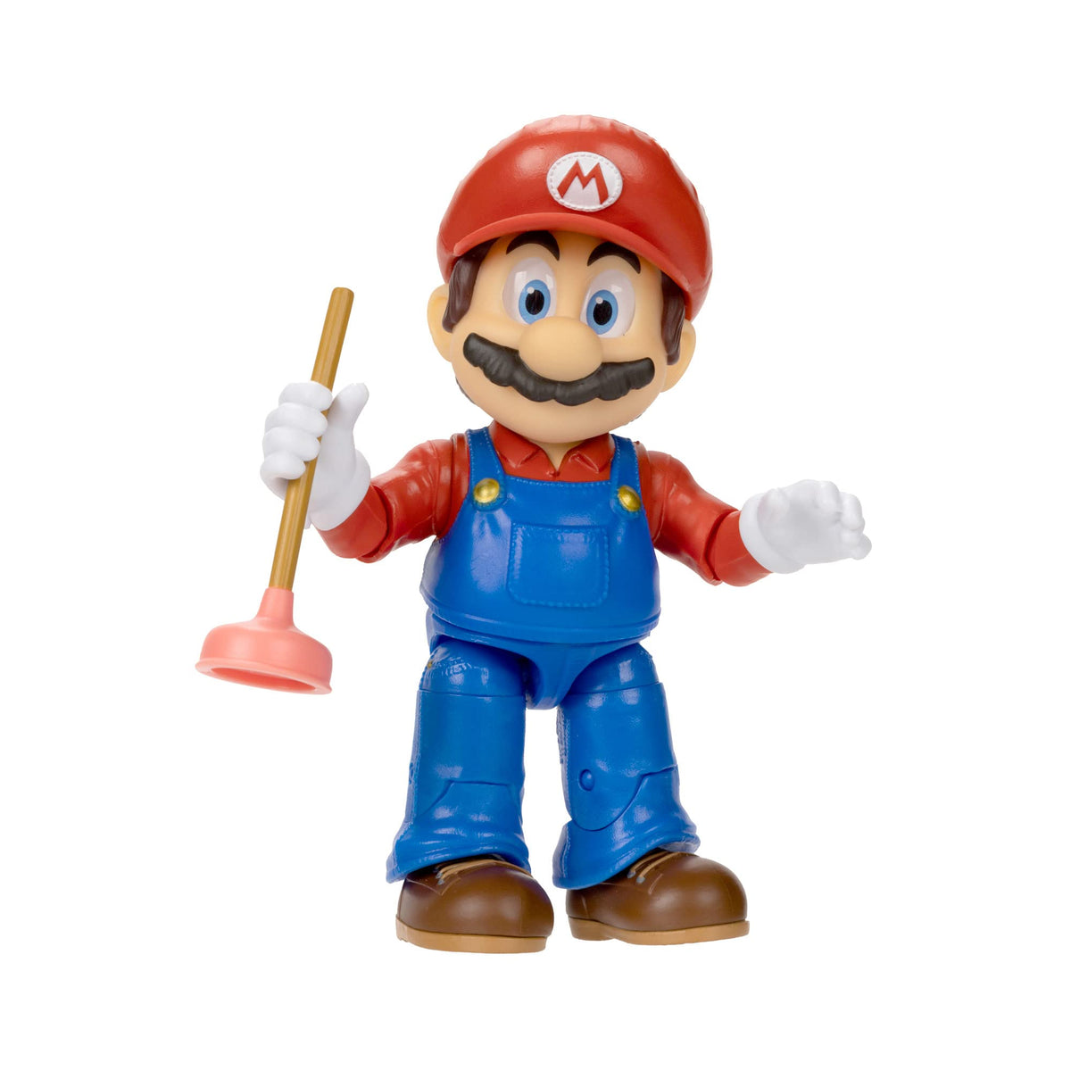 The Super Mario Bros Movie 5inch Mario figure with premium details for display.