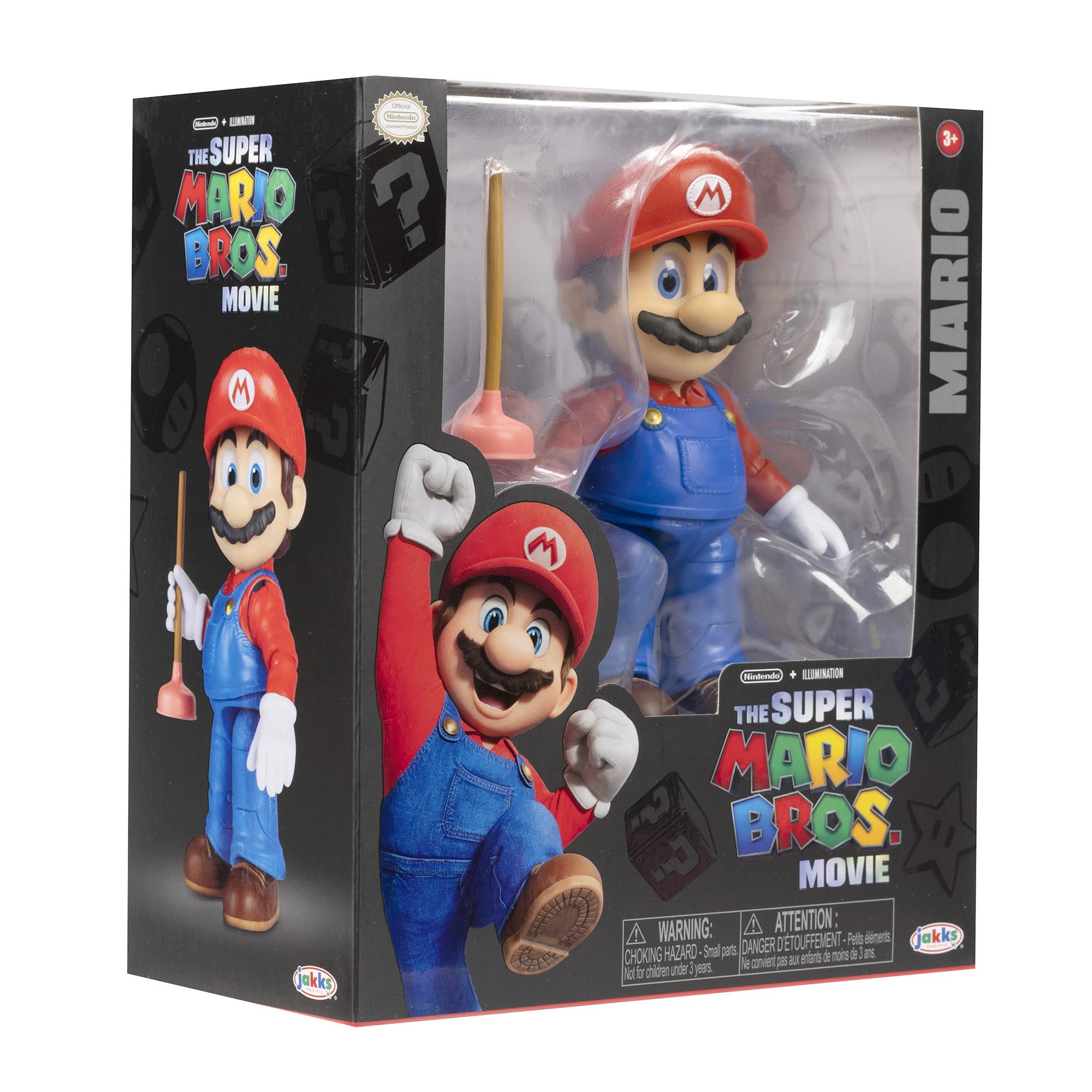 The Super Mario Bros Movie Mario figure with faithful, vibrant character design.