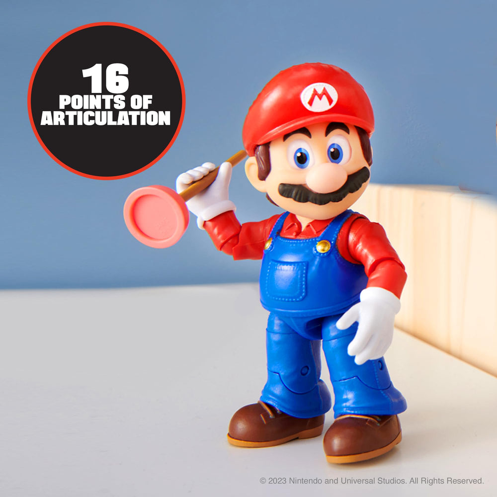 The Super Mario Bros Movie premium window box enhances shelf display.