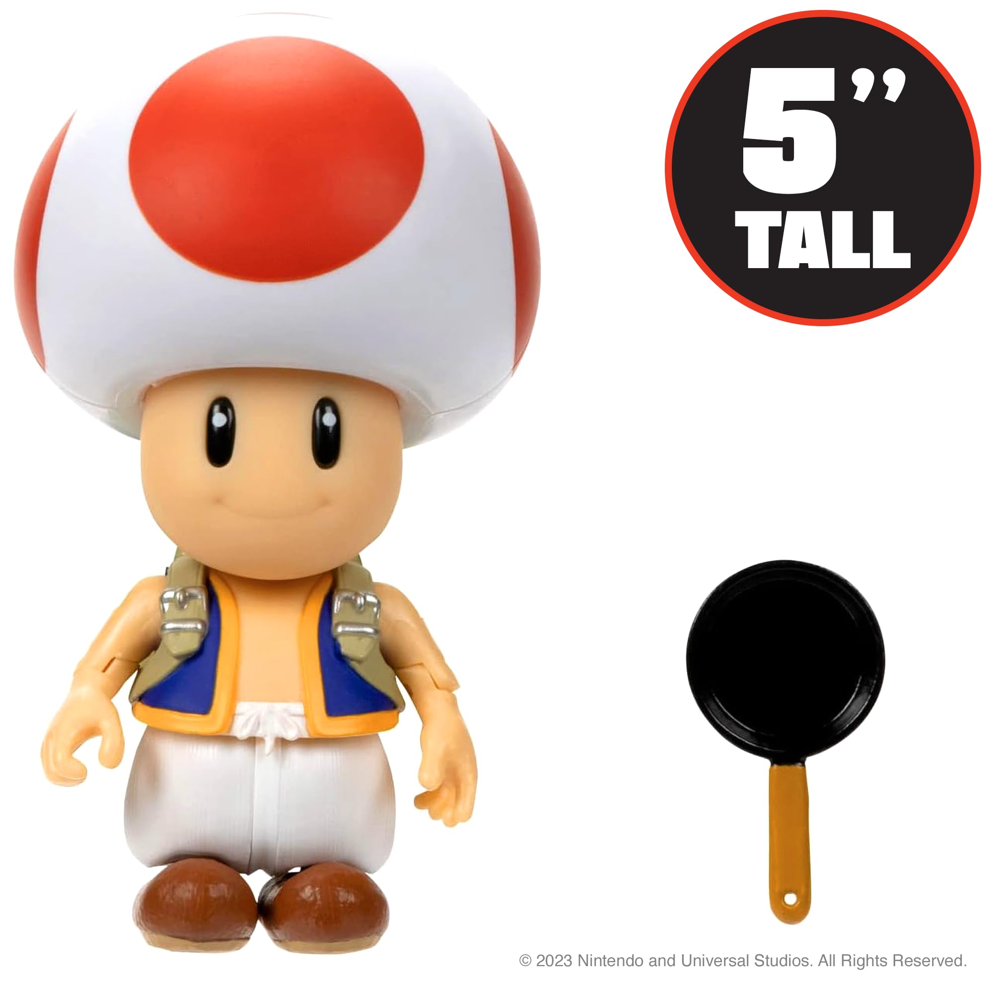 Toad figure with 9 articulation points for dynamic posing.