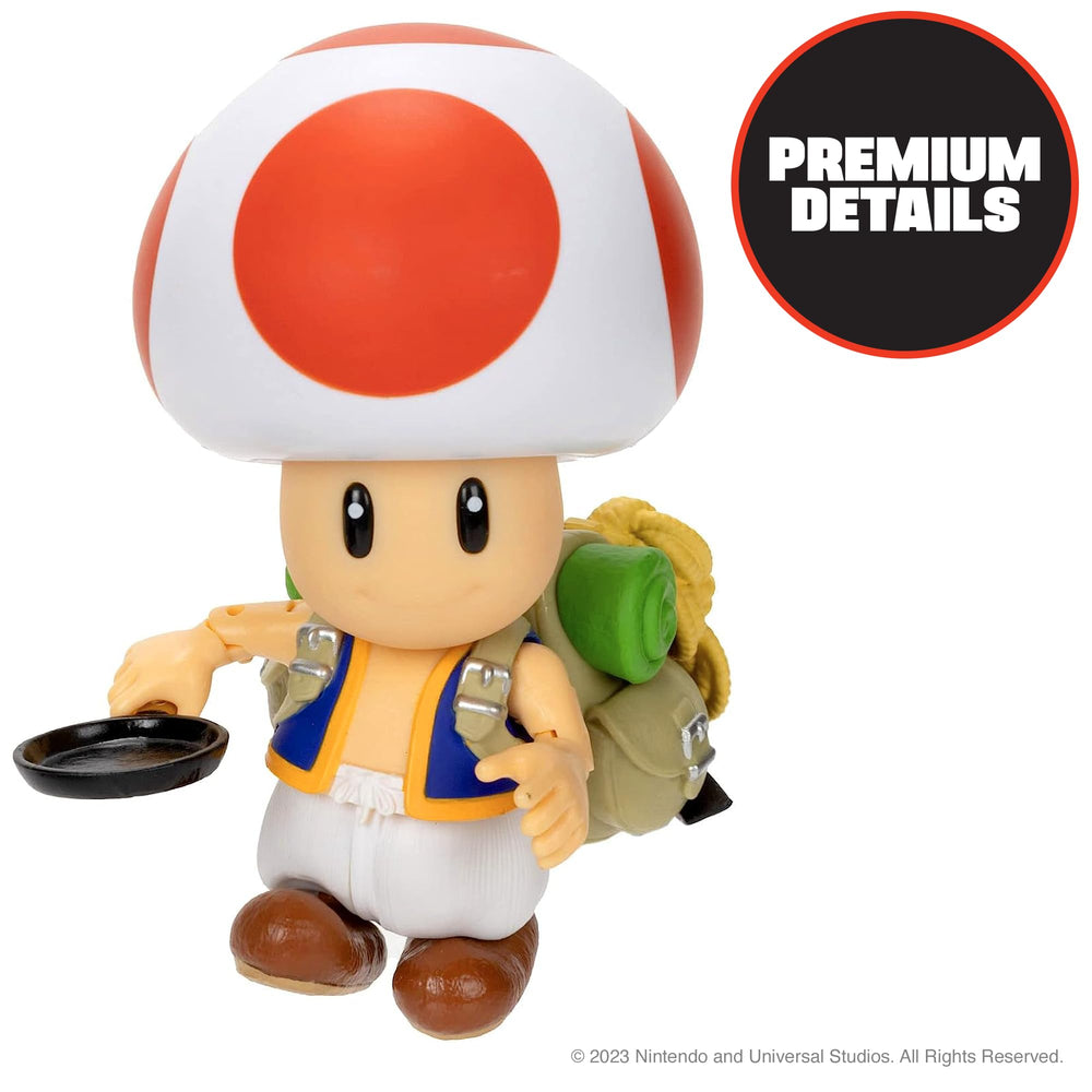 Toad figure features premium details and film-inspired styling.