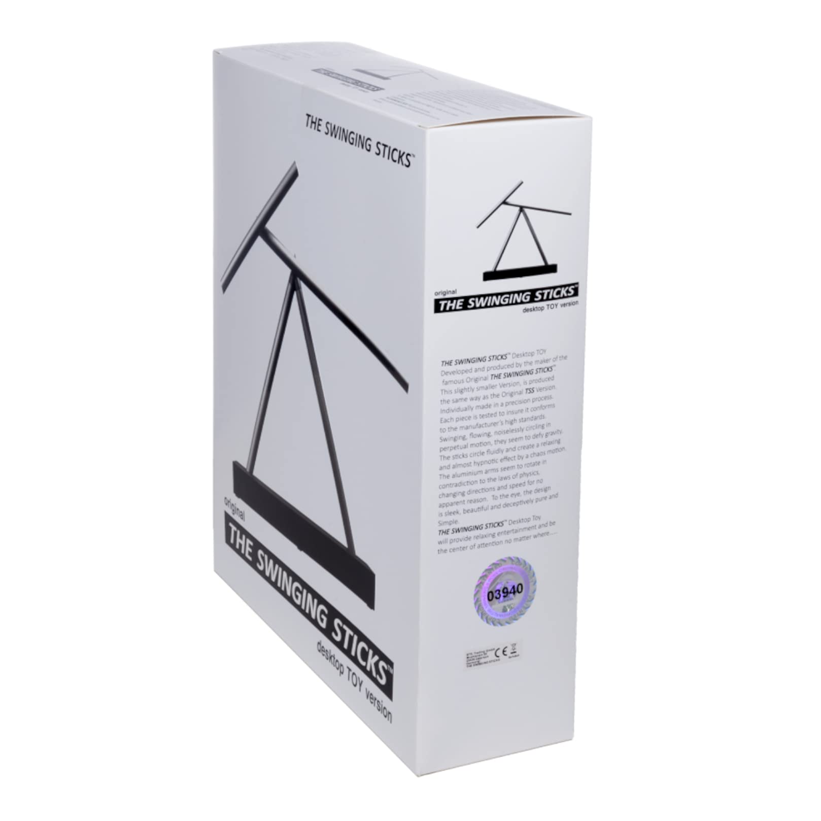 The Swinging Sticks desktop desk centerpiece creates a striking focal point.