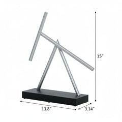 The Swinging Sticks pendulum motion captivates attention with calming rotation.