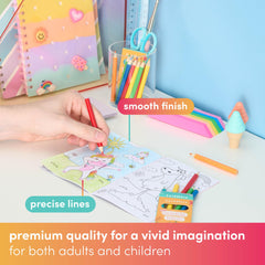 The Twiddlers pre-sharpened mini pencils are ready to color right away.