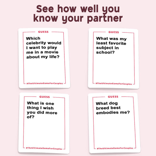 The Ultimate Game for Couples – date-night conversation cards spark meaningful chats and fun.
