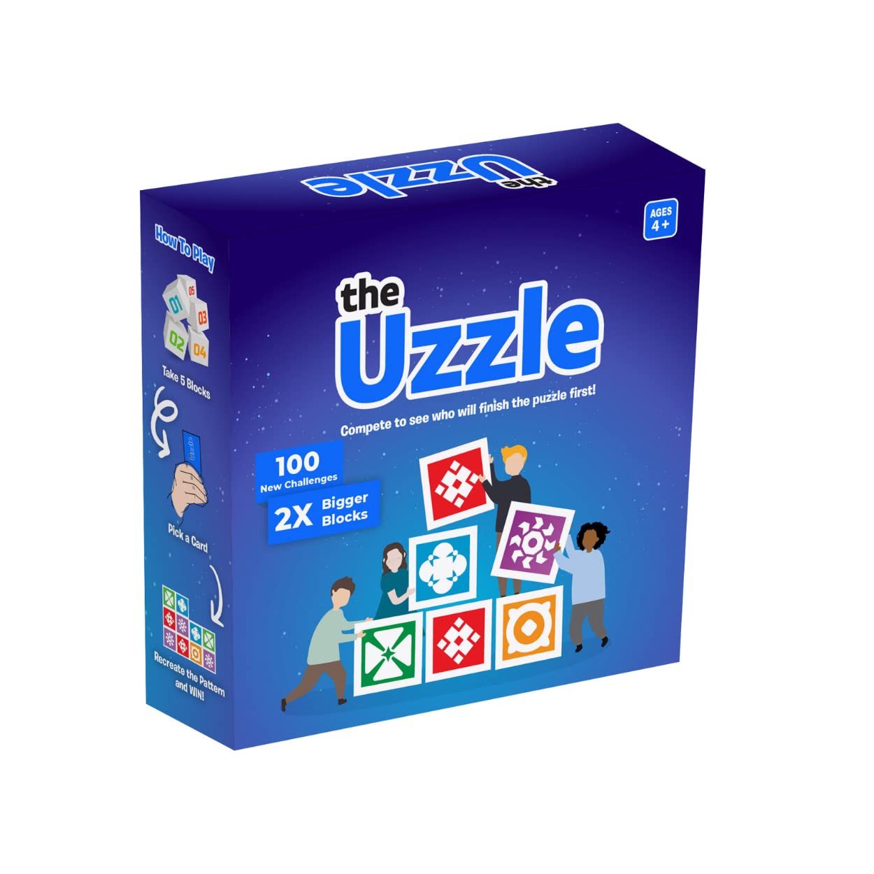 The Uzzle 3.0 supports up to four players for engaging family game nights.