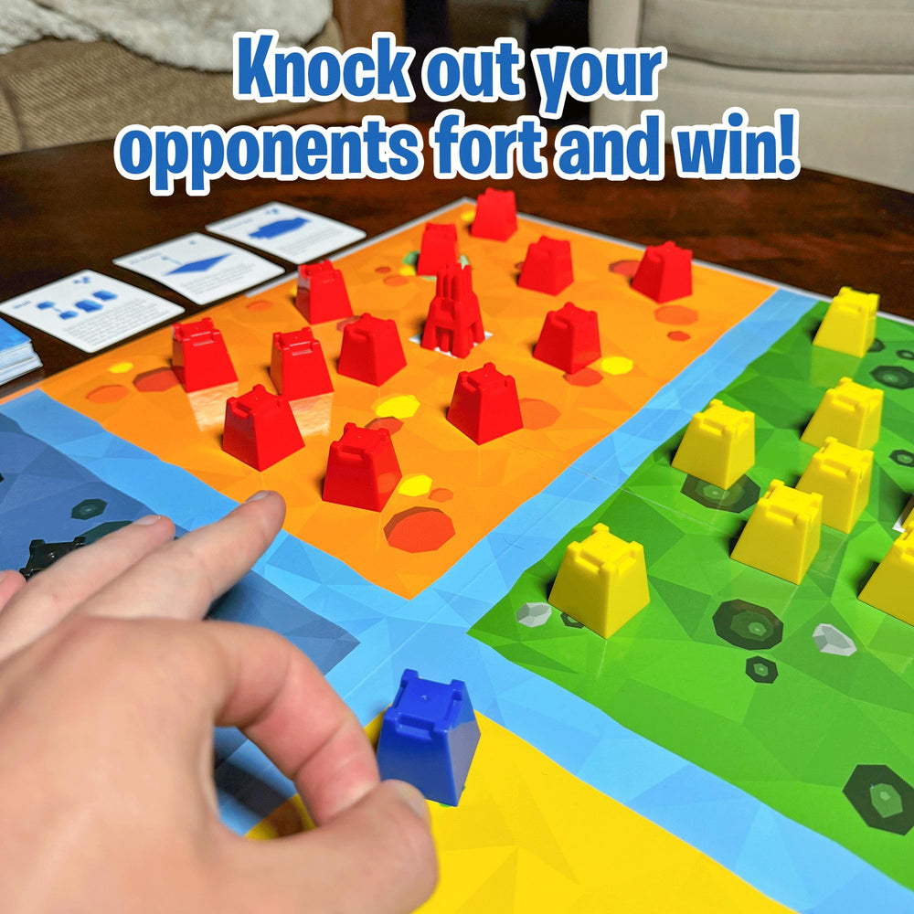 The Uzzle Pixel Forts power-up cards displayed for strategic planning.